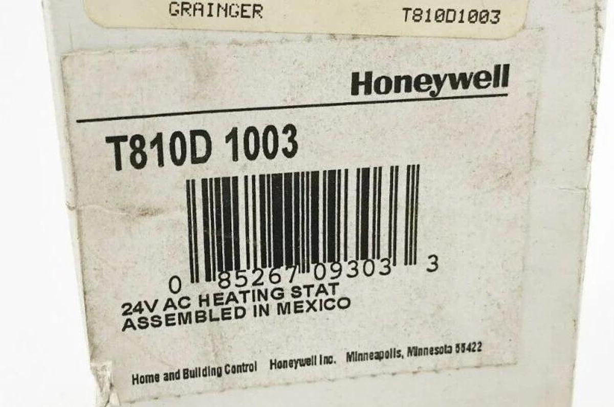New Honeywell T810D-1003 Heating Stat Thermostat 24VAC 2E830