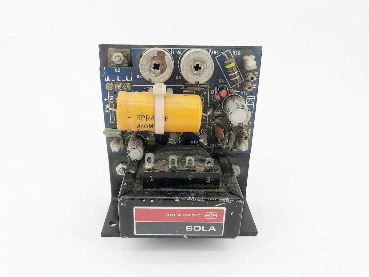 Used Sola Electric 81-12-215-01 Power Supply 115VAC 47-420HZ 0.50A 12-15VDC