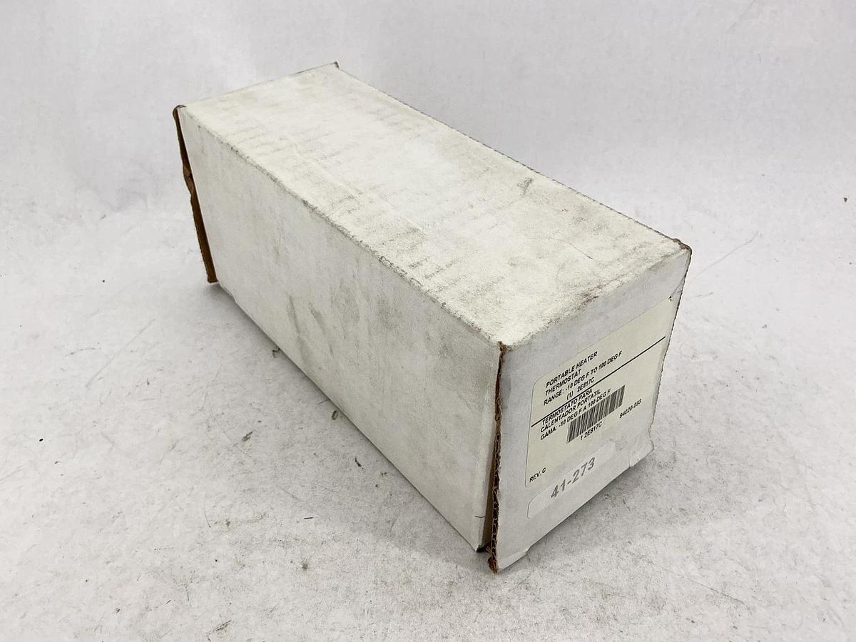 New Dayton 2E817 Portable Heater Thermostat -10°F to 100°F 2E817C