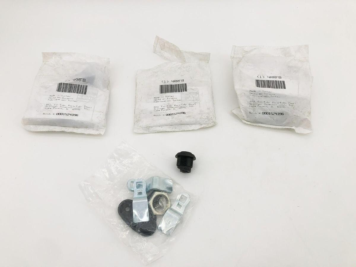 Lot of 3 4RRF8 Keyed Cam Latches Black Plastic