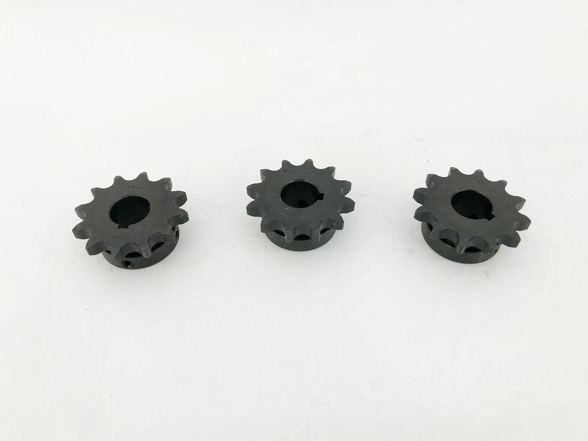 Lot of 3 New US Tsubaki 40B12F-3/4 Sprockets 12 Teeth 3/4" Bore 1L110 - No Box