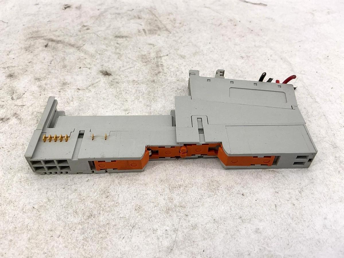 Used Lot of 2 Allen Bradley 1734-MB Ser A Point I/O Mounting Base w/ 1734-RTB Ser A