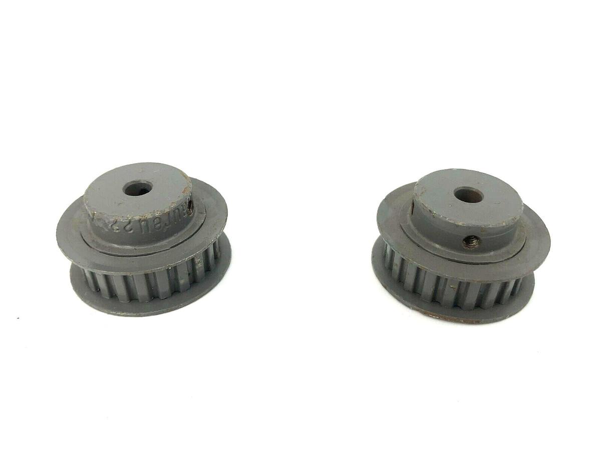 Lot of 2 New Maurey 22XL037 Timing Belt Pulleys, 22 Teeth, 0.375" Belt Width