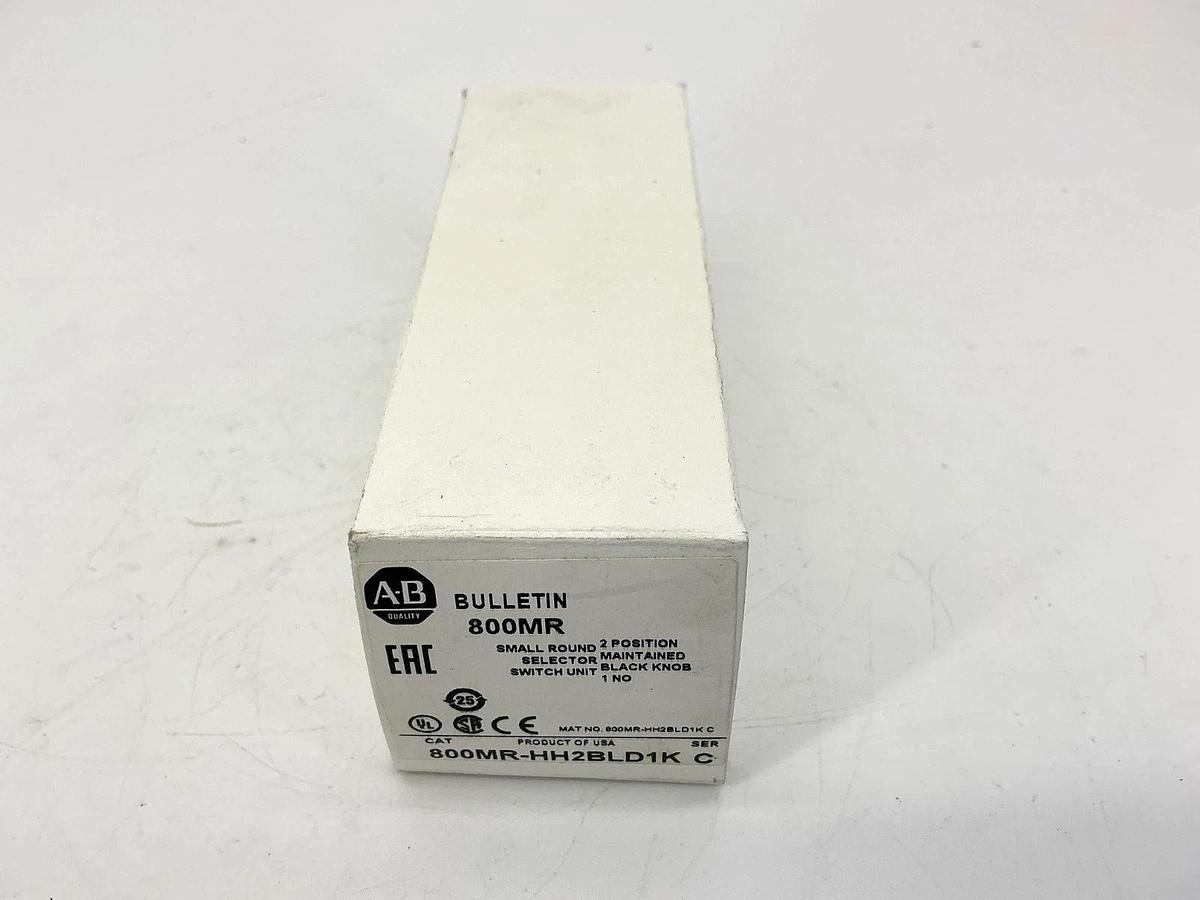 New Allen Bradley 800MR-HH2BLD1K Ser C Selector Switch Unit 2Pos 1NO