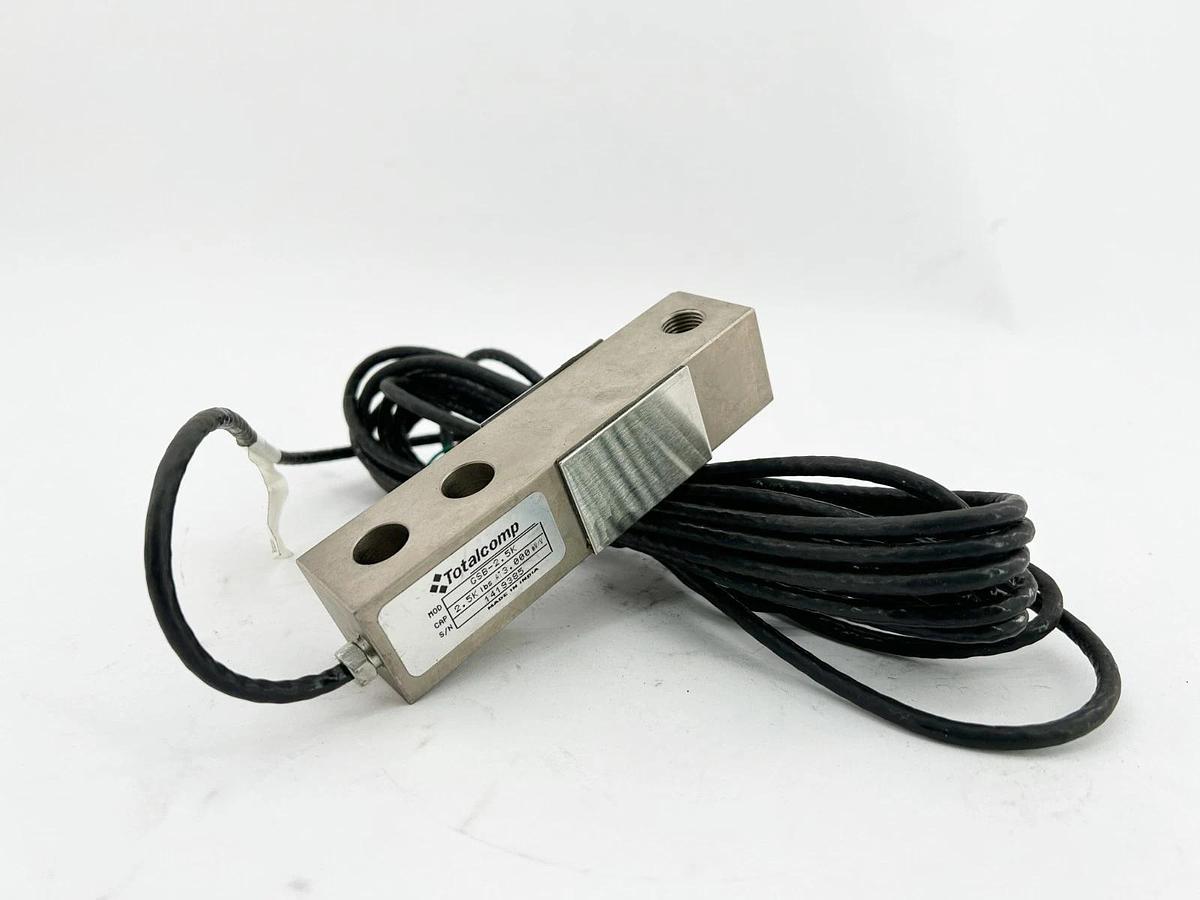 New Totalcomp GSB-2.5K Load Cell Sensor 2.5KLB 5-Wire 20' Cable - No Box