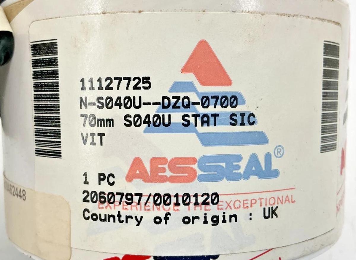 New AESSEAL N-S040U--DZQ-0700 Seal Seat 70mm S040U STAT SIC VIT