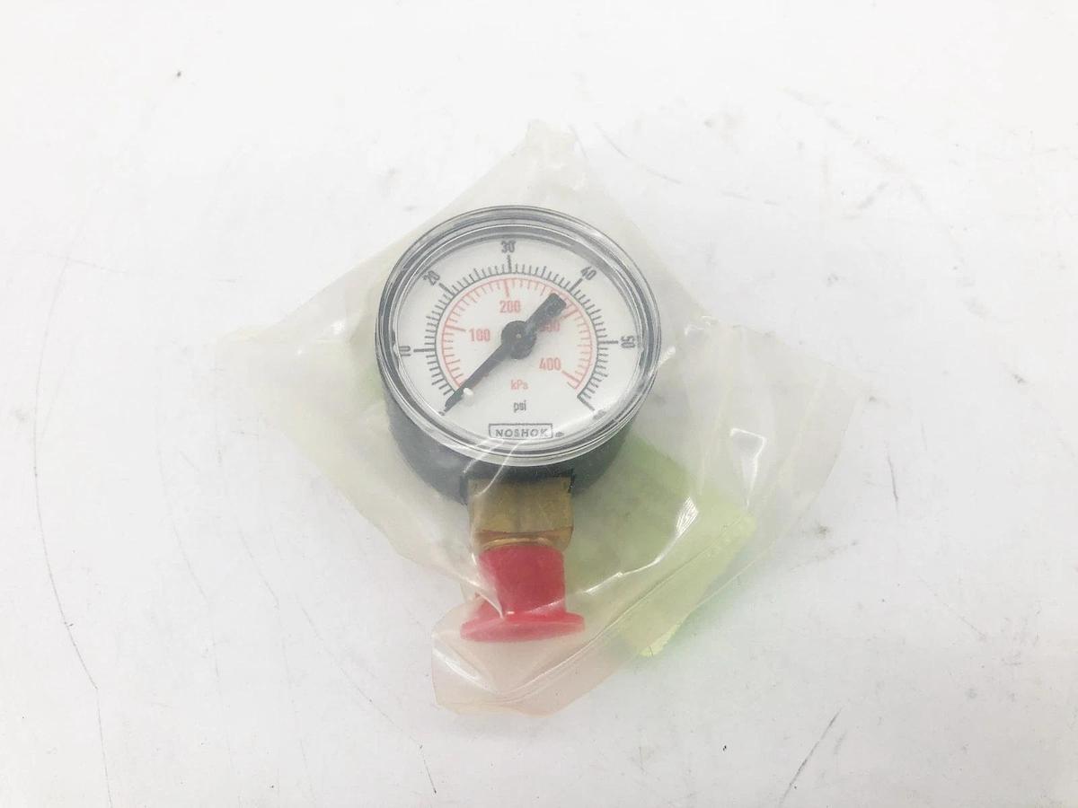 New NoShok 15-100-60 Pressure Gauge 1/8" NPT 60psi