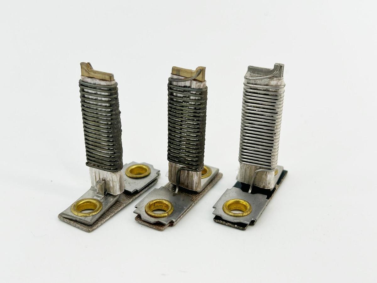 New Lot of 3 General Electric C1.31A Overload Relay Heater Element - No Box