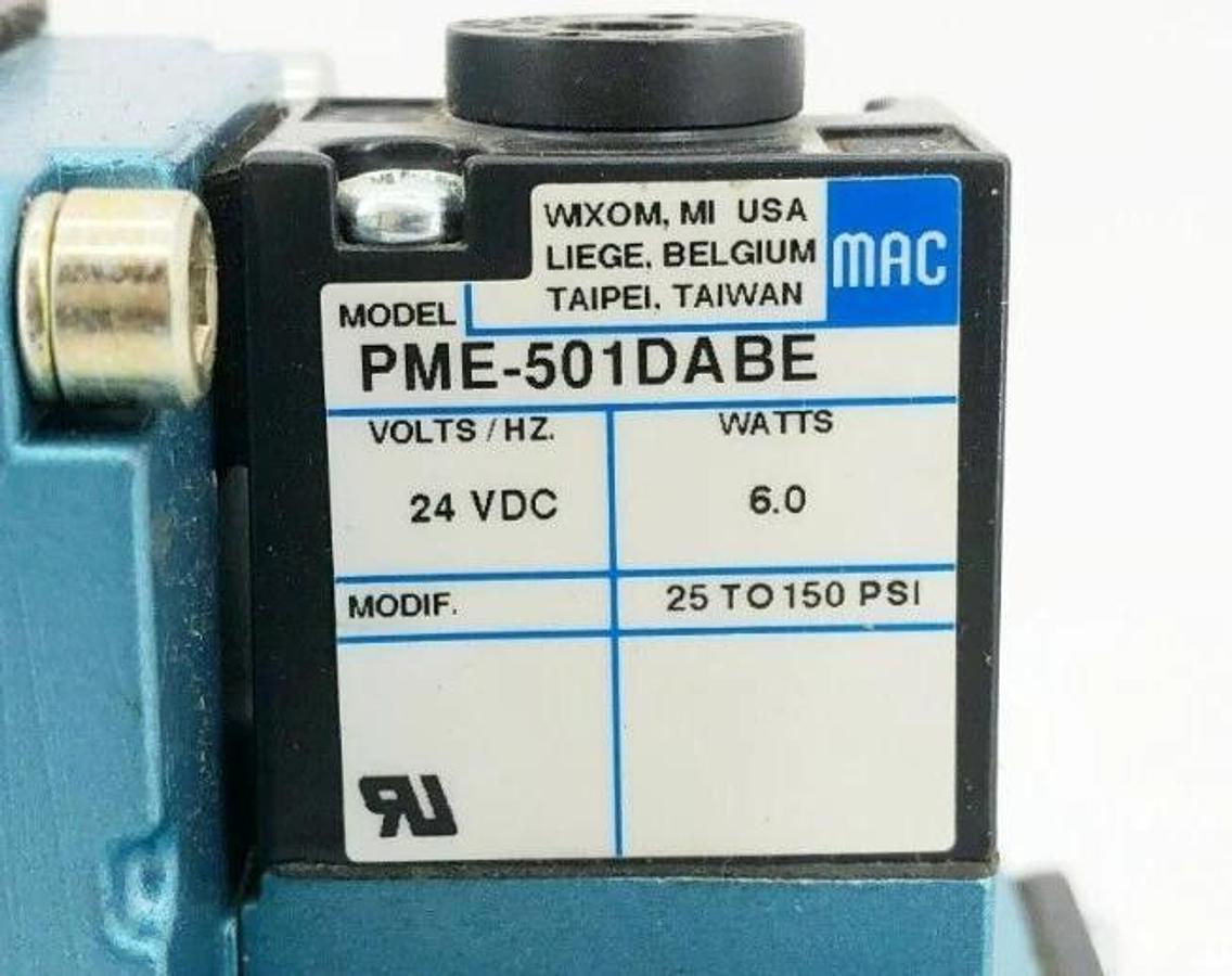 New MAC Valves 6511B-512-PM-501DA Solenoid Valve 24VDC 6W 6511B-000-PM-501DA