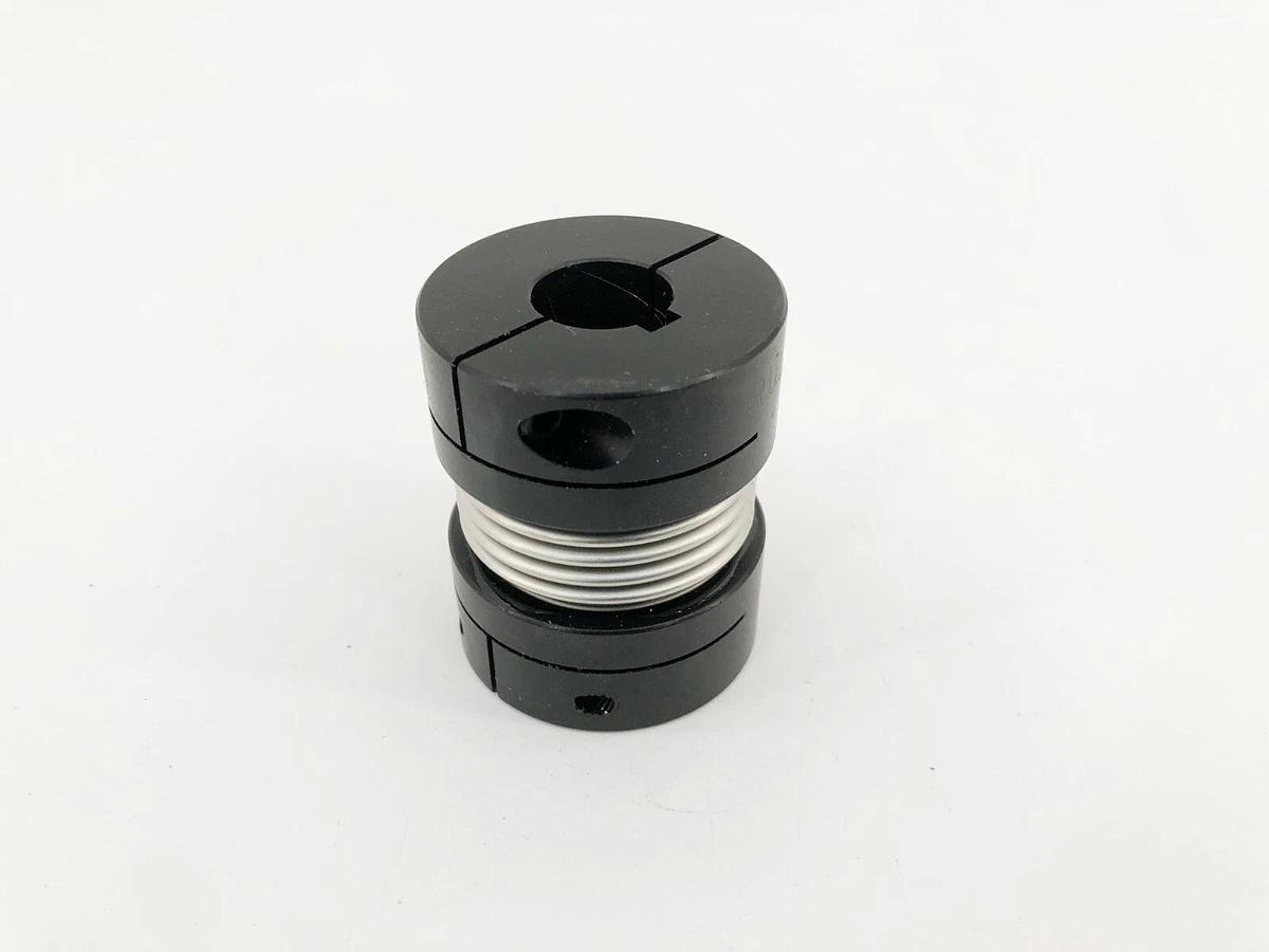 New Ruland BCK26-10-6-A Bellows Coupling Clamp 5/8 X 3/8 Bores 1-5/8 OD