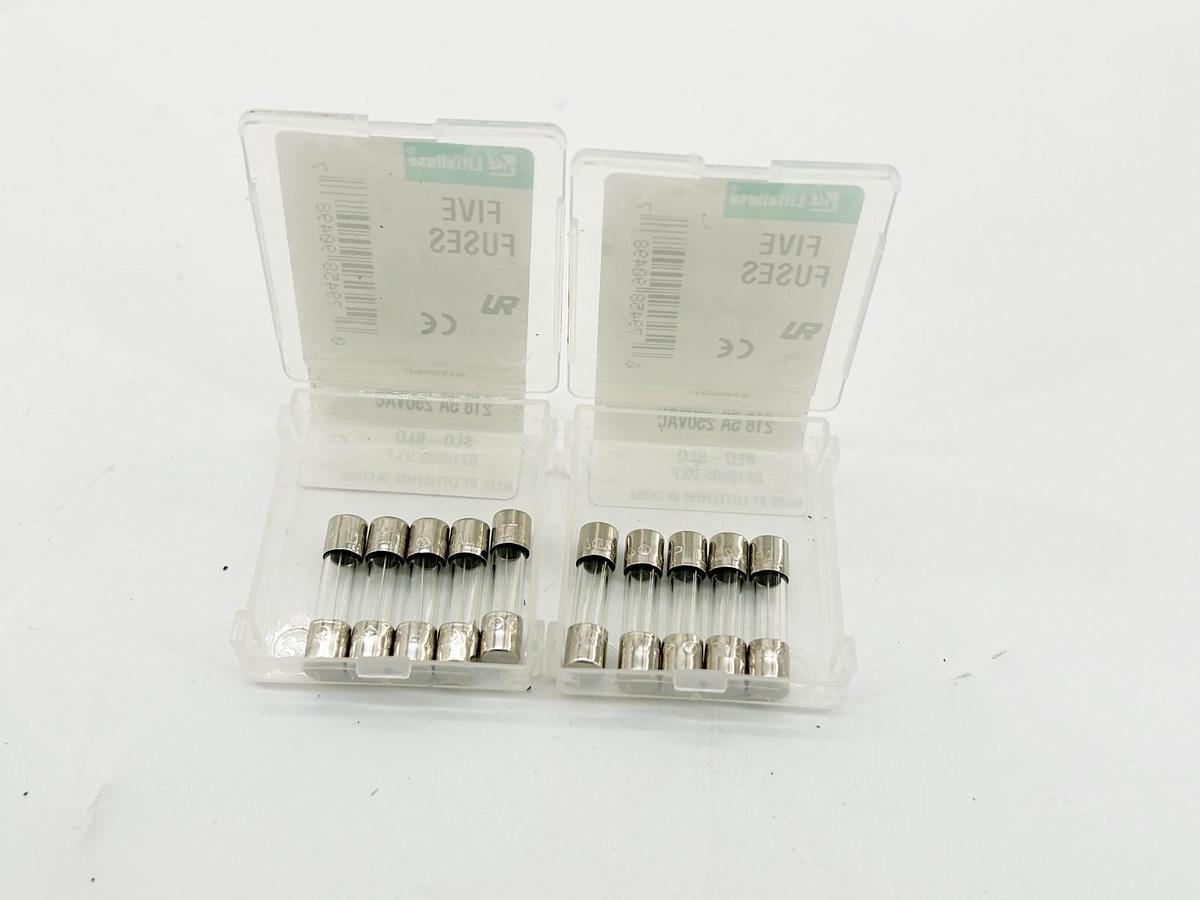 New Lot of 10 Littelfuse 218005P SLO-BLO Glass Fuse 5A 250V