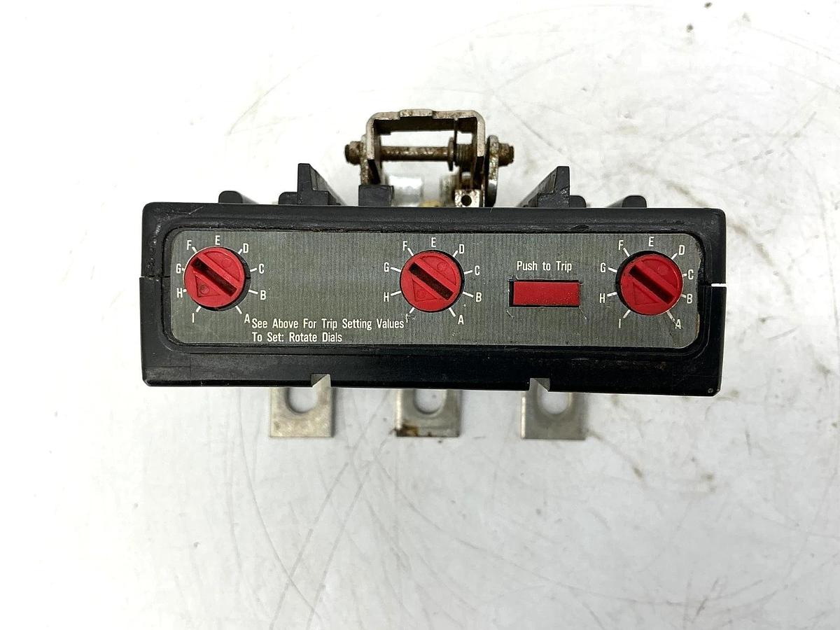 Used Eaton Cutler-Hammer 1491D72G19 Circuit Breaker Trip Unit Bolt-On 3-Pole