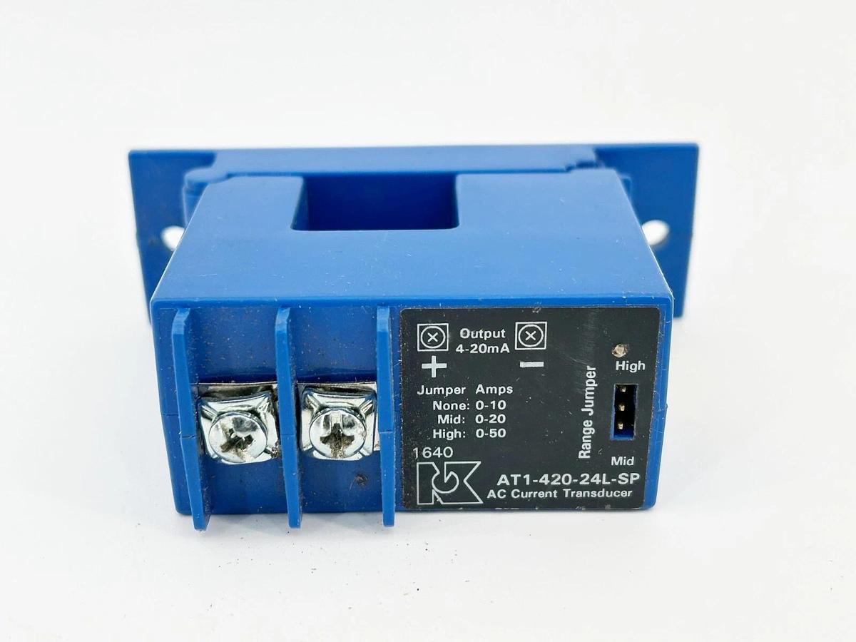 New NK Technologies AT1-420-24L-SP Current Transducer 24VDC 4-20MA 50A