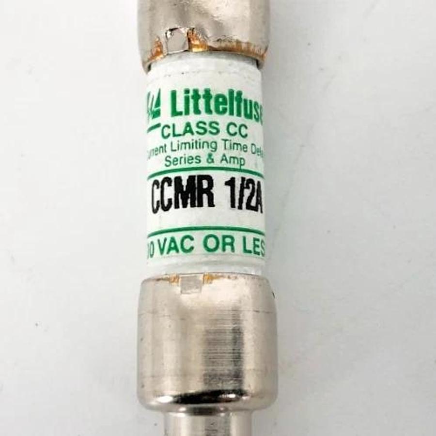 Lot of 4 New Littelfuse CCMR 1/2A Time Delay Fuses 1/2A 600VAC Class CC - No Box