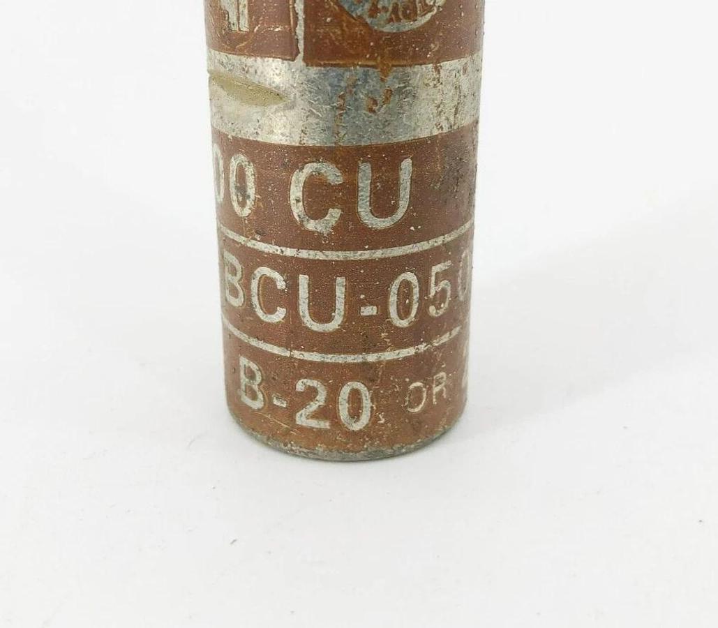 New Penn-Union BCU-050 Compression Splice Barrel 500kcmil Brown B-20 Or 299
