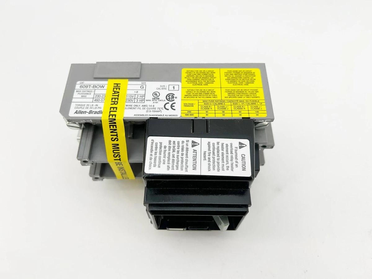 New Allen Bradley 609T-BOW Ser. G Manual Starter Switch Toggle Lever 3 Phase