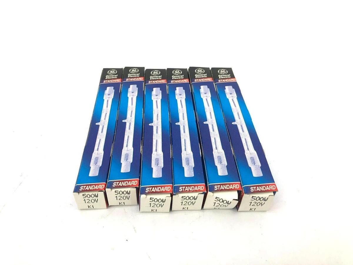 Lot of 6 New GE Q500T2,5/CL Halogen Light Bulbs