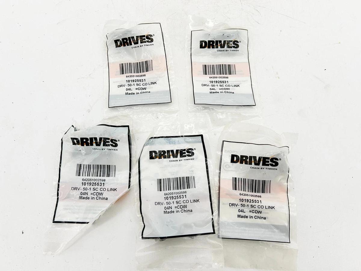 New Lot of of 4 Drives 101925516 Roller Chain Link DRV-50-1 DOFF LINK 10M 22=SNJ