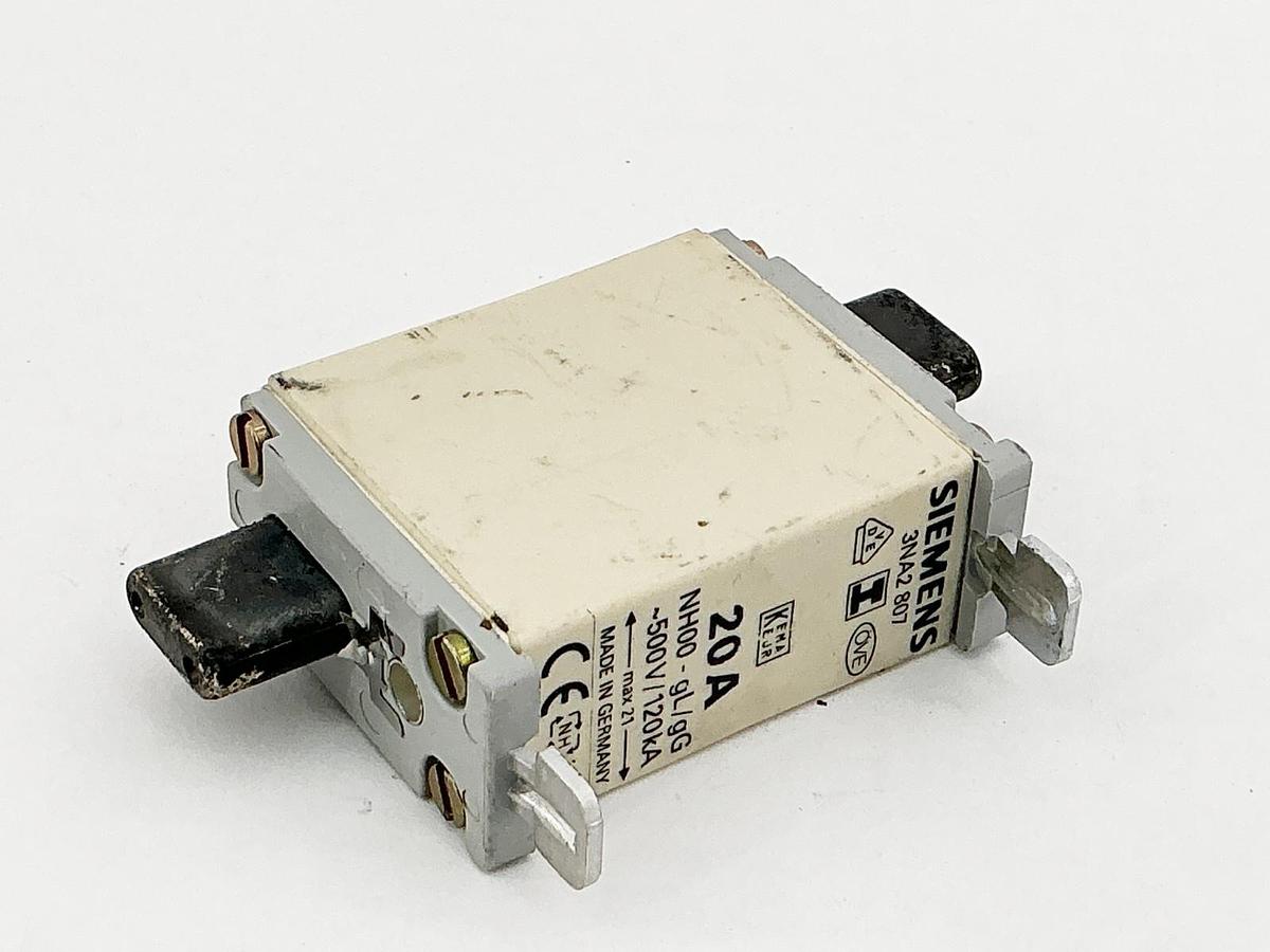 New Siemens 3NA2807 Fuse 20A 500V 120kA - No Box