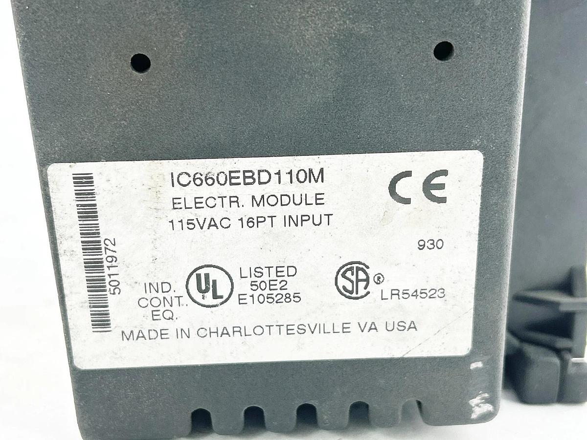 Used GE Fanuc Genius IC660EBD110M Input Block Module - Not working for parts only