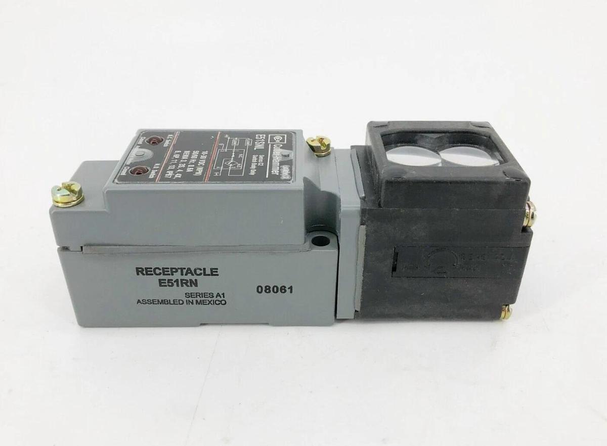New Eaton E51NLC1 Thru-Beam Receiver Photoelectric Sensor 10-30VDC