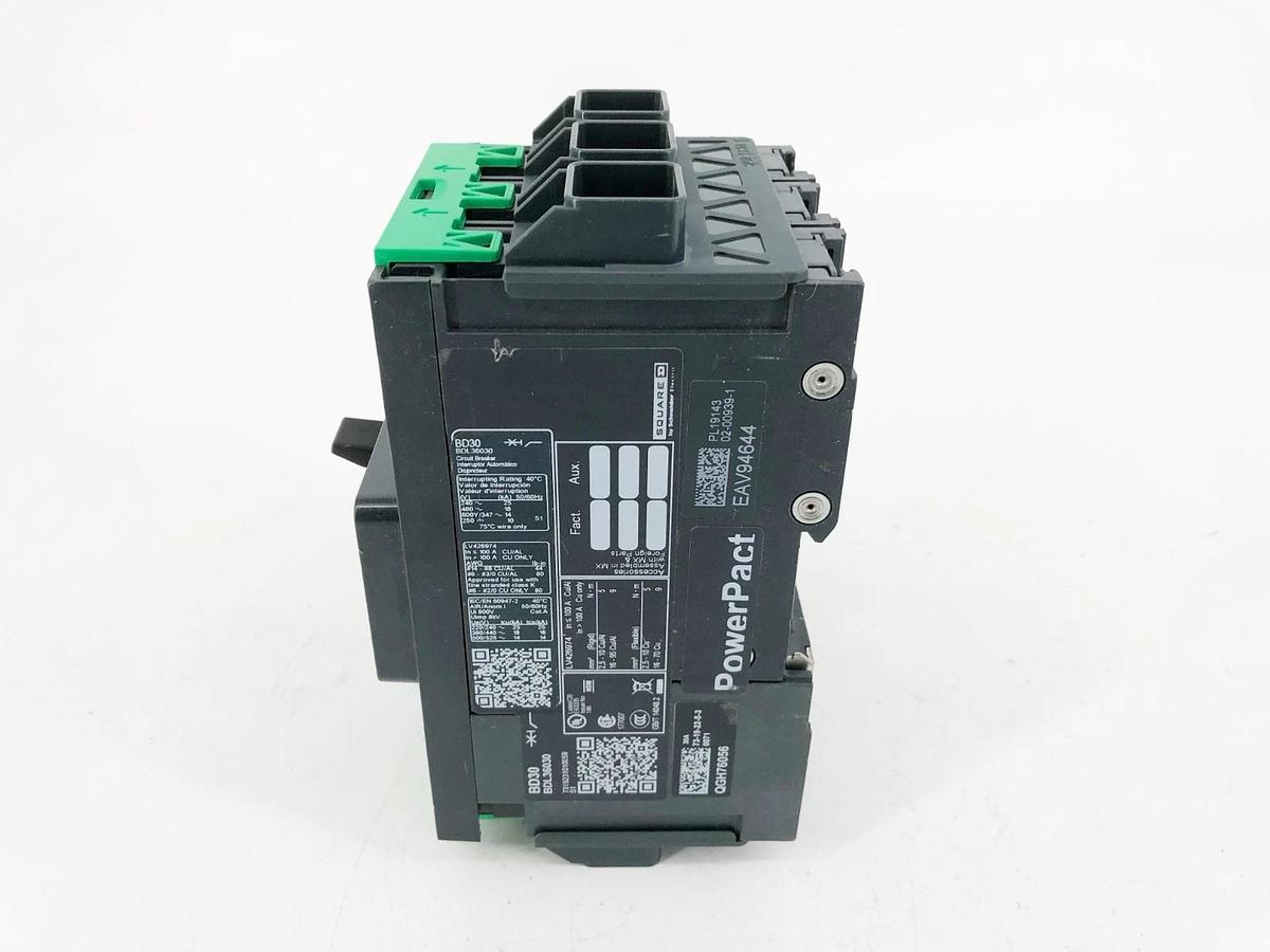 New Square D BDL36030 PowerPact Circuit Breaker 30A 3 Pole 600Y/347V AC - No Box