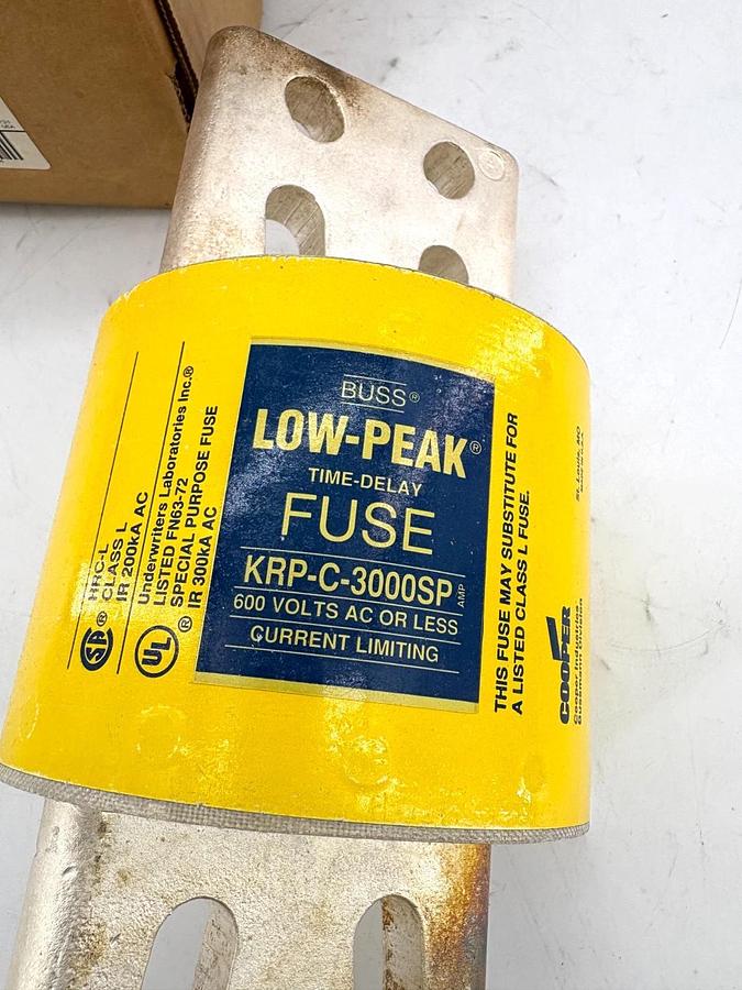 New Cooper Bussmann KRP-C-3000SP Low-Peak Fuse 3000A 600VAC
