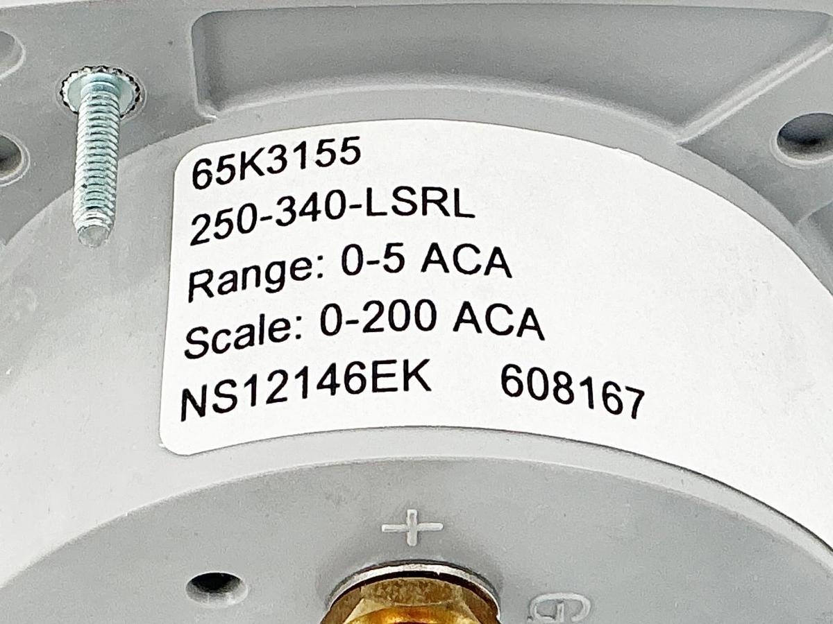 New Yokogawa 65K3155 AC Ampres Gauge 0-200ACA 250-350-LSRL