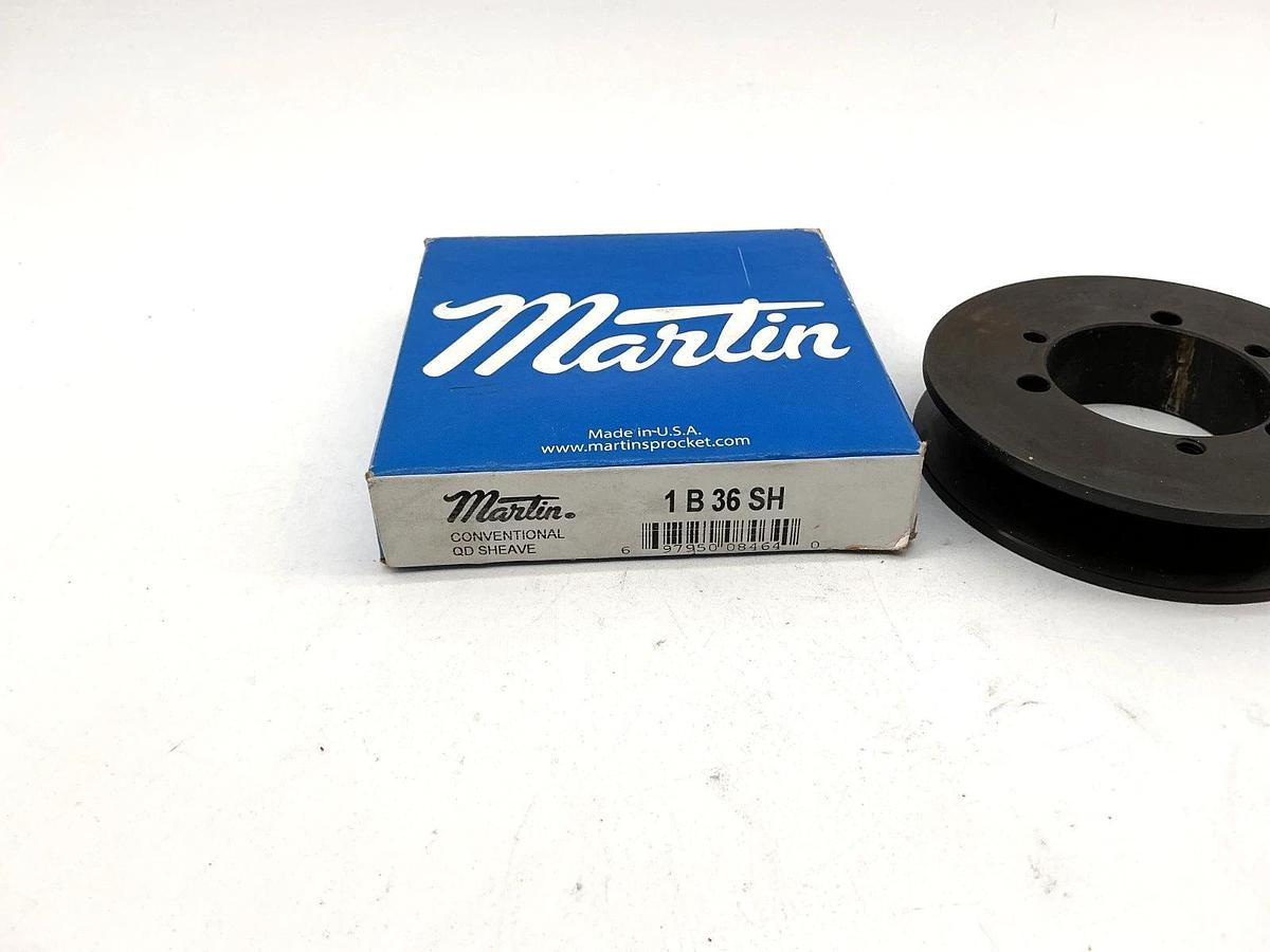 New Martin Sprocket martin 1B36SH Bushing Bore V-Belt Pulley 3.95" OD 1- Groove