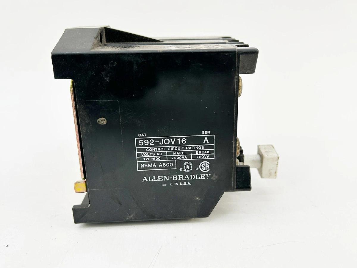 Used Lot of 3 Allen Bradley 592-JOV16 Overload Relay 24A 3P 120-600V 7200VA