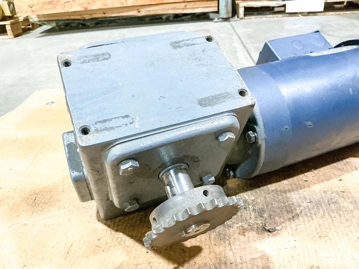 Used Leeson Dayton 121035.00 Electric Motor Model C145T17FC35D W/ S6MDF3111N Gear Box