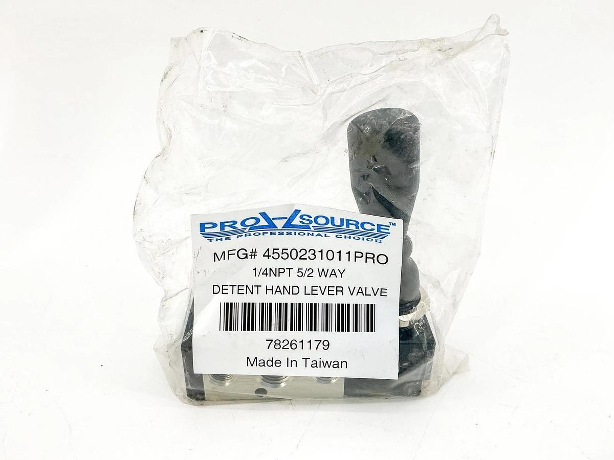 New Pro Source 4550231011PRO 1/4NPT 5/2 Way Detent Hand Lever Valve 0-128PSI