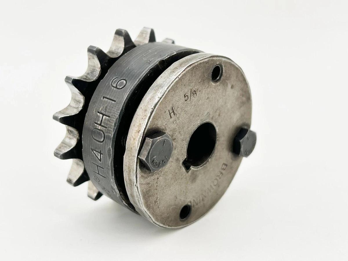 Used Browning H40H16 Sprocket/Split Taper Bushing 16T 1/2" Pitch 40 Chain 3/8"