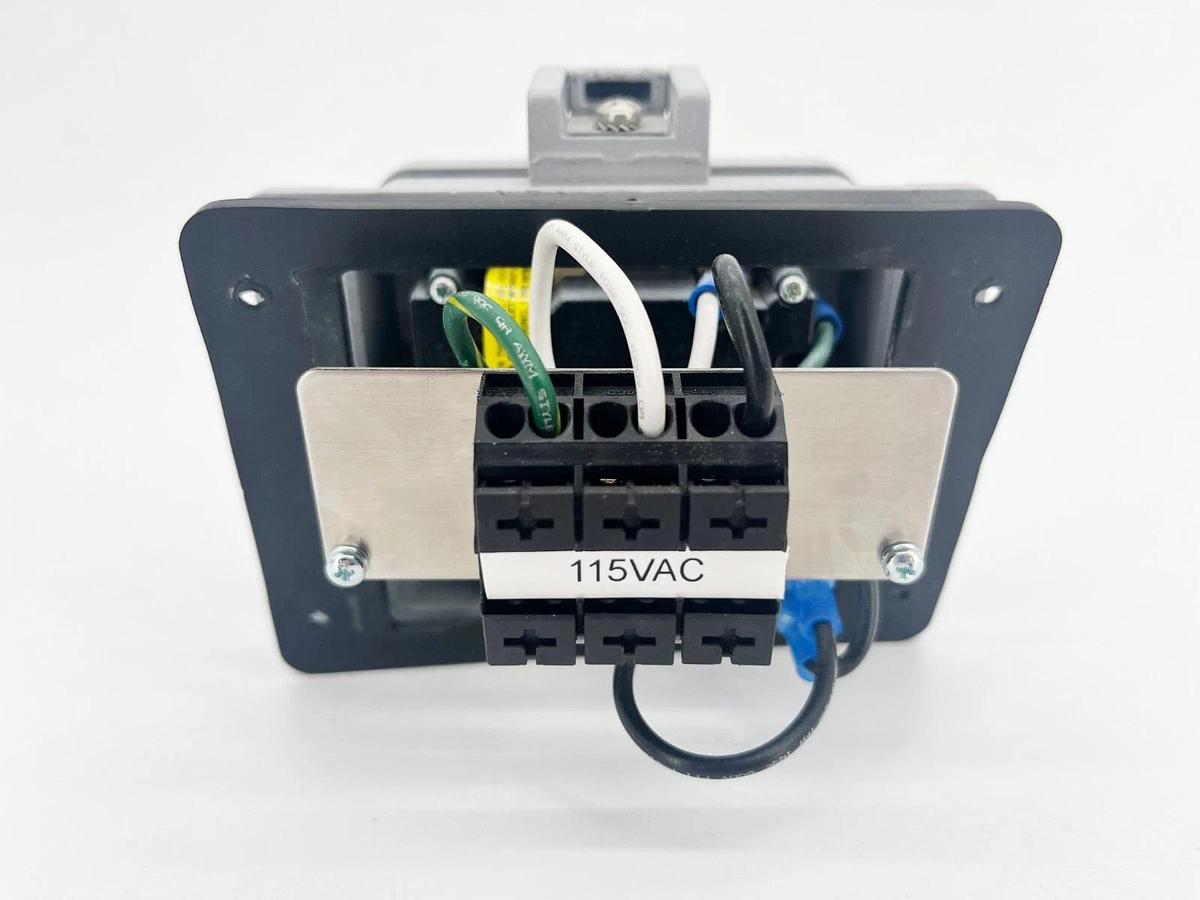 Used Hoffman A-C4DB9RJ45GFI Panel Interface Connector Aluminum Cover RJ45