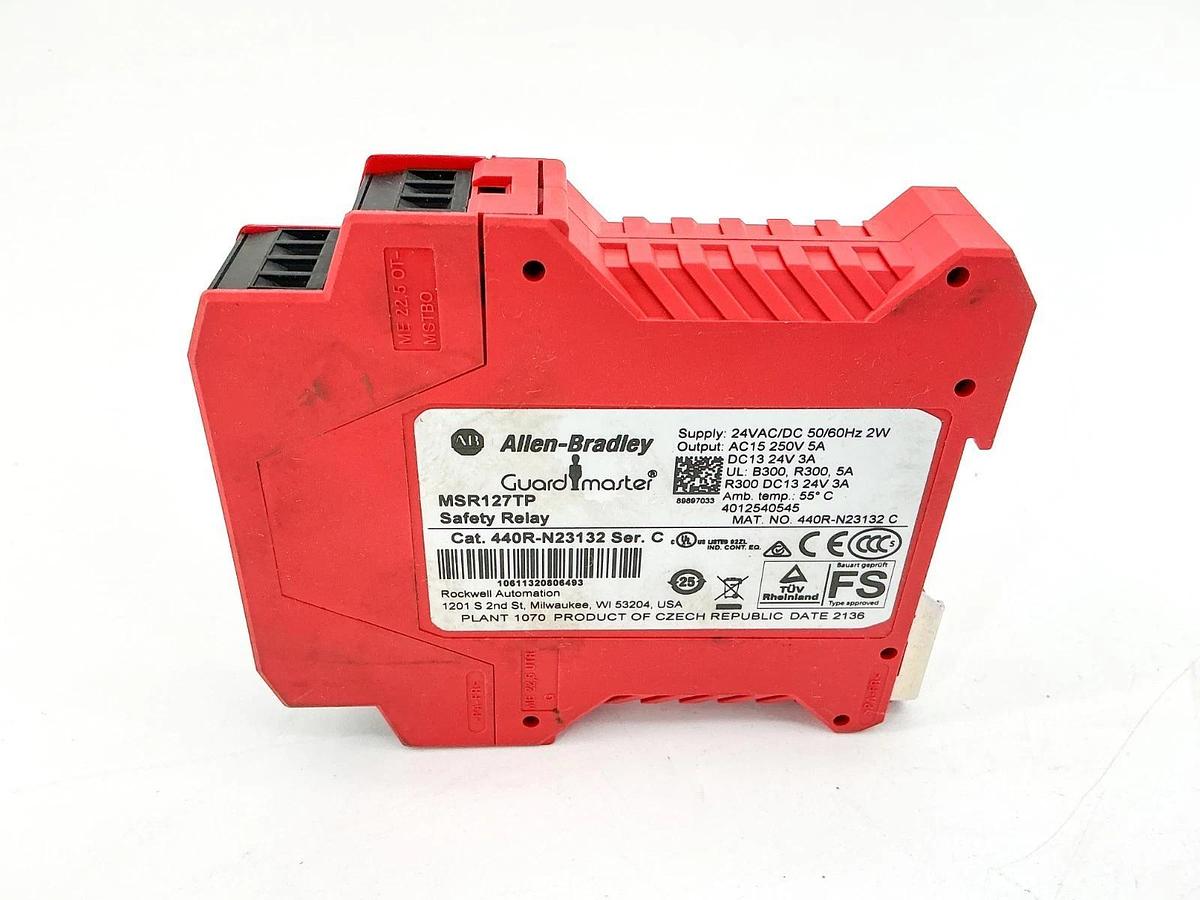 New Allen Bradley 440R-N23132 Guardmaster Safety Relay 24V 3A MSR127TP No Box
