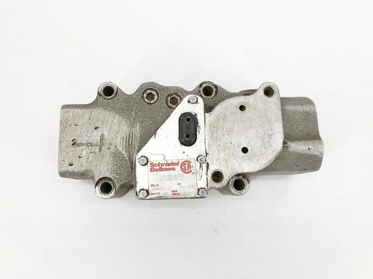 Used Schrader Bellows L6753810253 Solenoid Valve 120/110 60/50 140psi