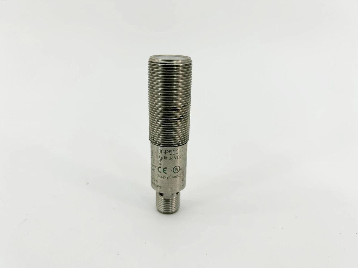Used IFM OGP500 Photoelectric Sensor, 0.2m Range, 10-36VDC