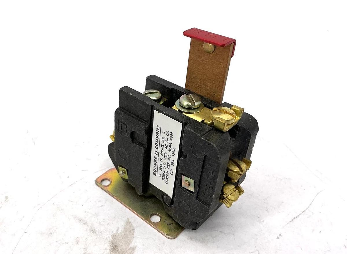 Lot of 2 New Square D 9065ARO-1R Ser A Thermal Overload Relay Bimetallic 25A