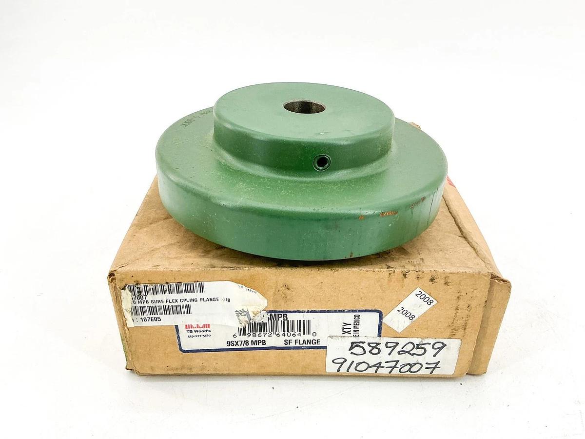 New TB Woods 9SMPB Coupling Flange Sleeve Size 9 3750RPM 9SX7/8 MPB