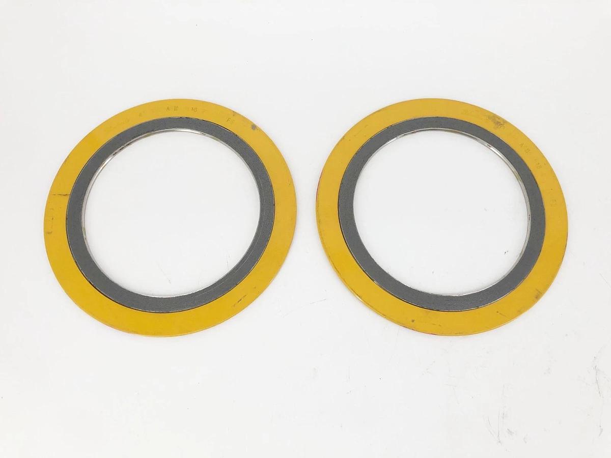 Lot of 2 New Flexitallic 4" 300 ASME B16.20 304/FS Spiral Wound Gaskets - No Box