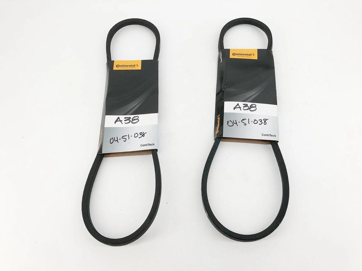Lot of 2 New Continental A38 V-Belts 13x995 - No Box