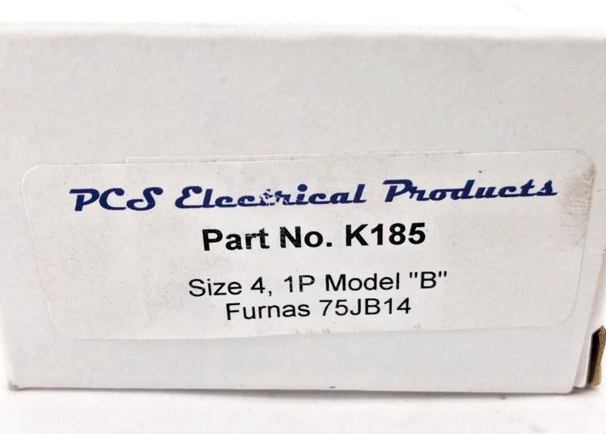 New PCS Electrical Products K185 Contact Kit Size 4 1P Model "B" Furnas 75JB14