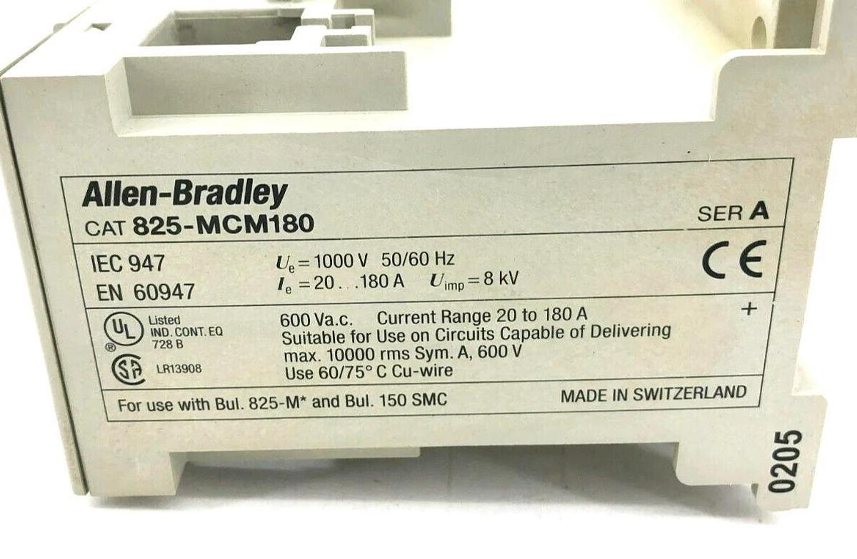 New Allen Bradley 825-MCM180 Ser. A Current Converter Module