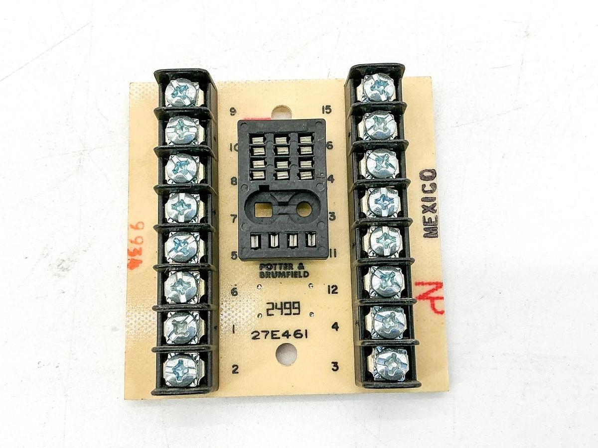 New Lot of 2 Potter & Brumfiel 27E461 Relay Socket Board