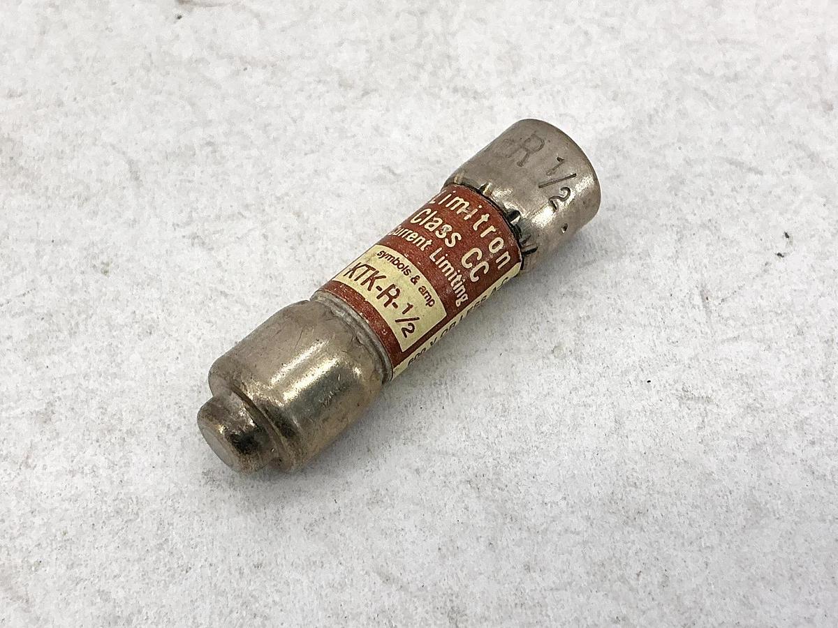 Lot of 3 New Bussmann KTK-R-1/2 Limitron Current-Limit Class CC Fuse 1/2A 600V