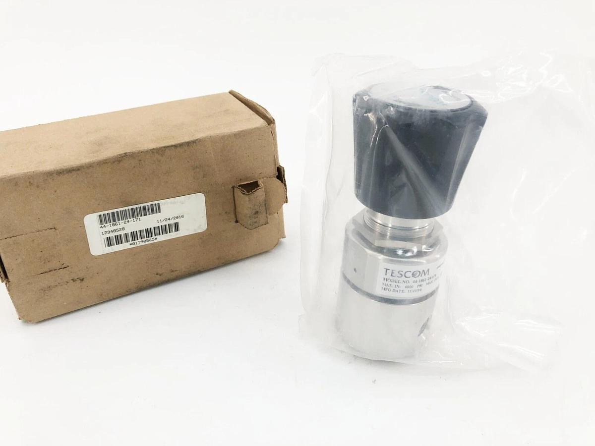 New Tescom 44-1861-24-171 Pressure Reducing Regulator 0-1500 PSIG 1/4" NPTF