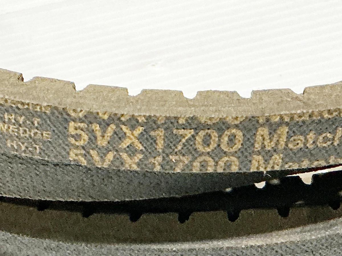 New Goodyear 5VX1700 Cogged V-Belt 170" OD 0.62"" Width 1 Rib - No Box