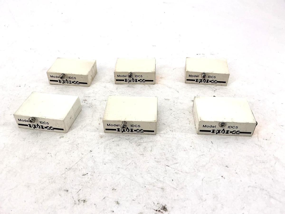 Used Lot of 6 OPTO 22 IDC5 Input/Output Module 5-Pin