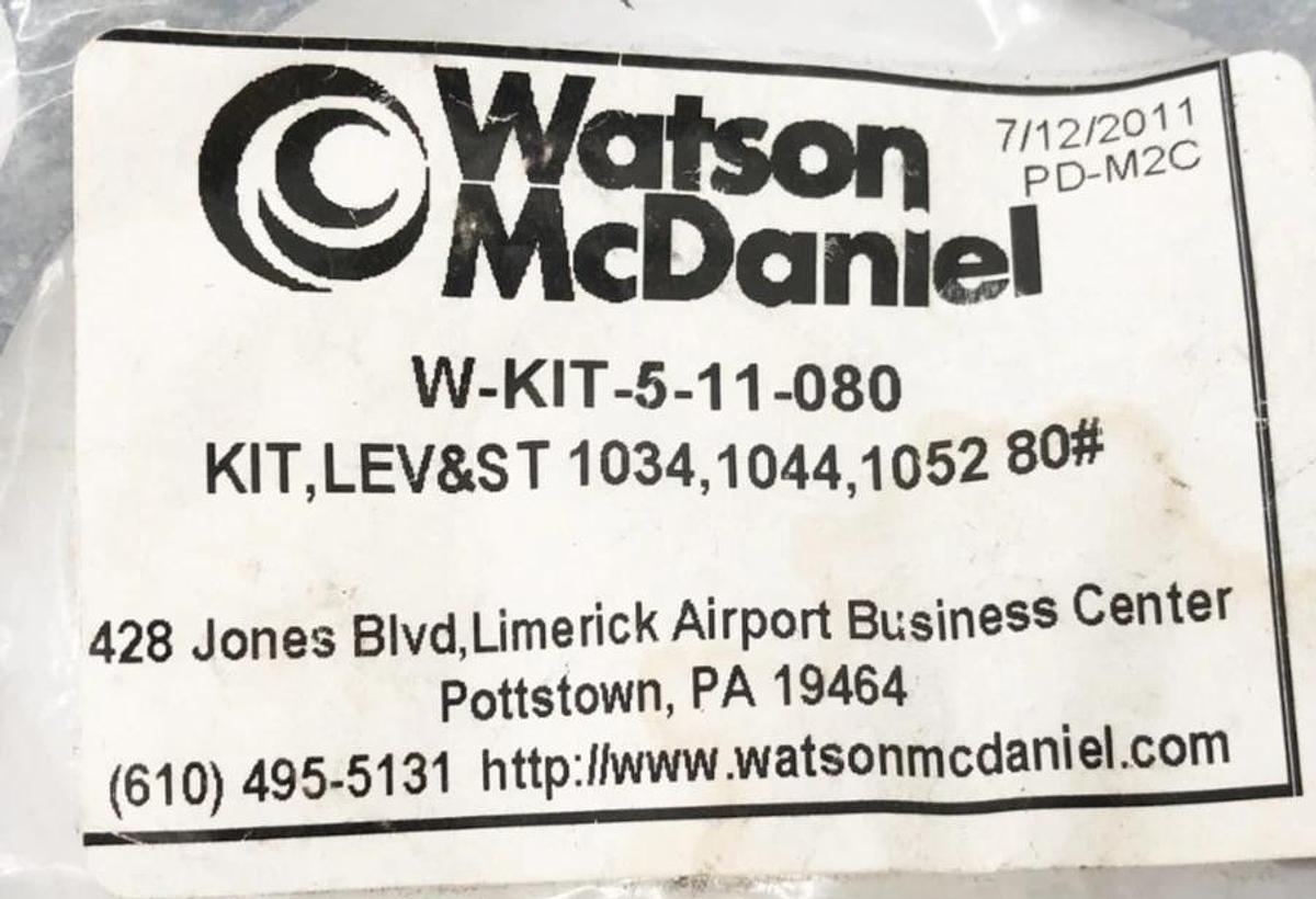 New Watson McDaniel W-KIT-5-11-080 Inverted Bucket Trap Repair Kit 3/4" & 1"