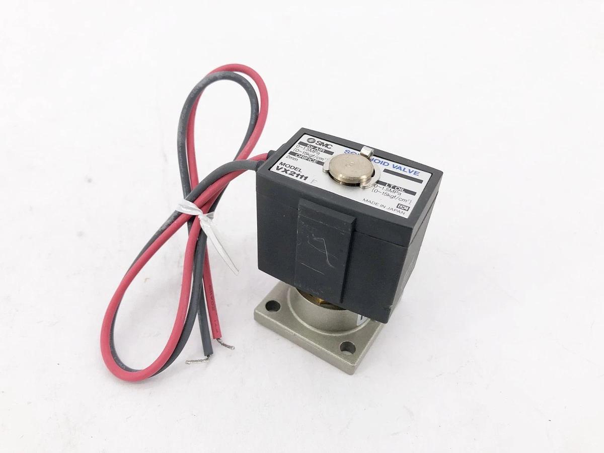 New SMC VX2111F-00-5G Solenoid Valve Coil 24VDC 2mm Orifice - No Box